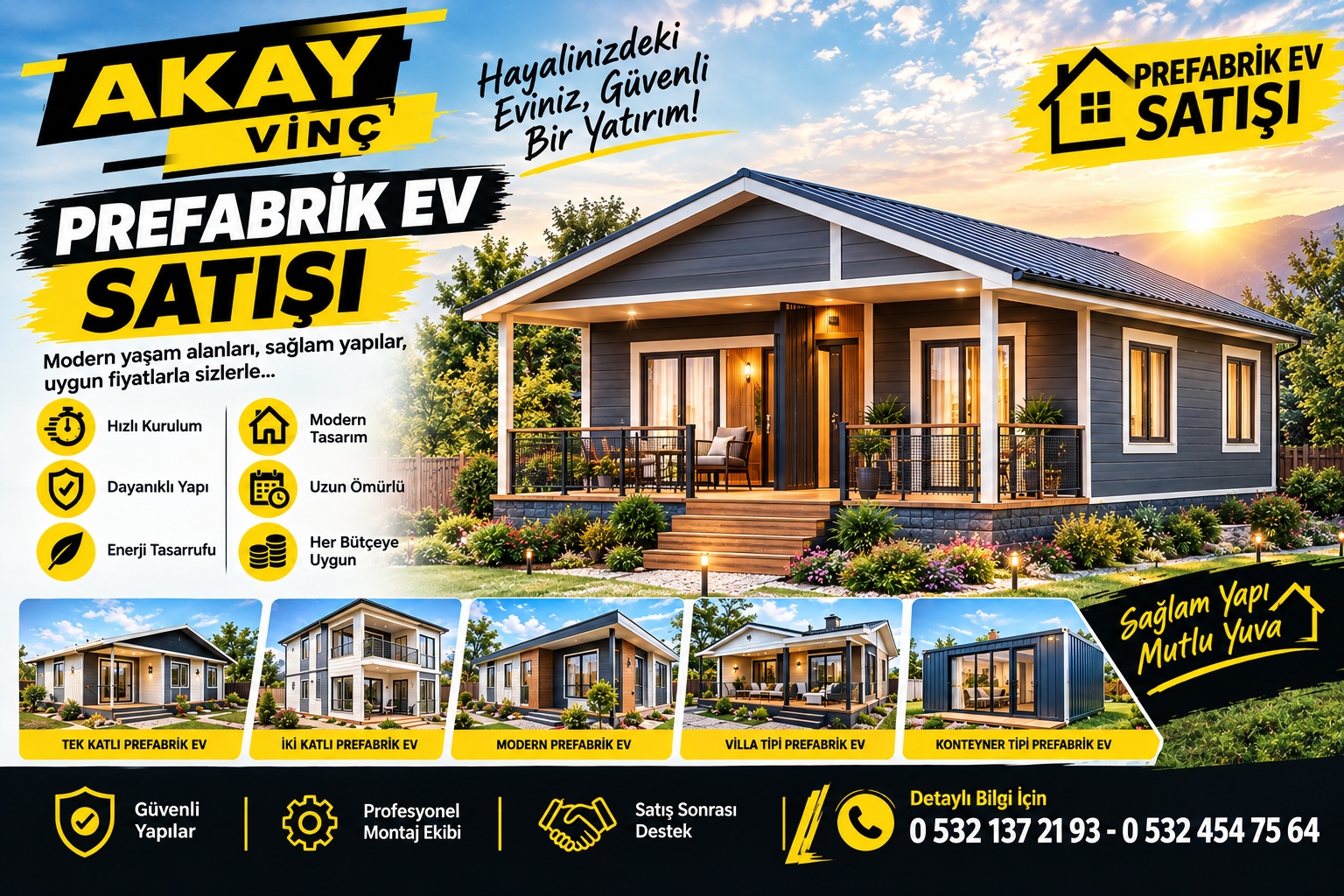 Prefabrik ev satışı
